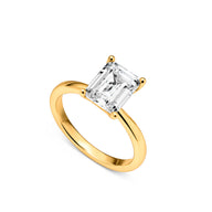Emerald Cut Solitaire Ring 2ct (Gold)