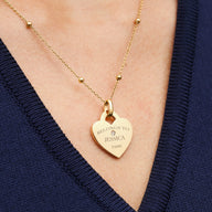 Heart Token Necklace (Gold)