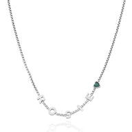 Fine Chain Custom Name Necklace (Silver)