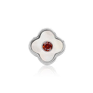 Pearl Clover Charms (Silver) - Birthstones