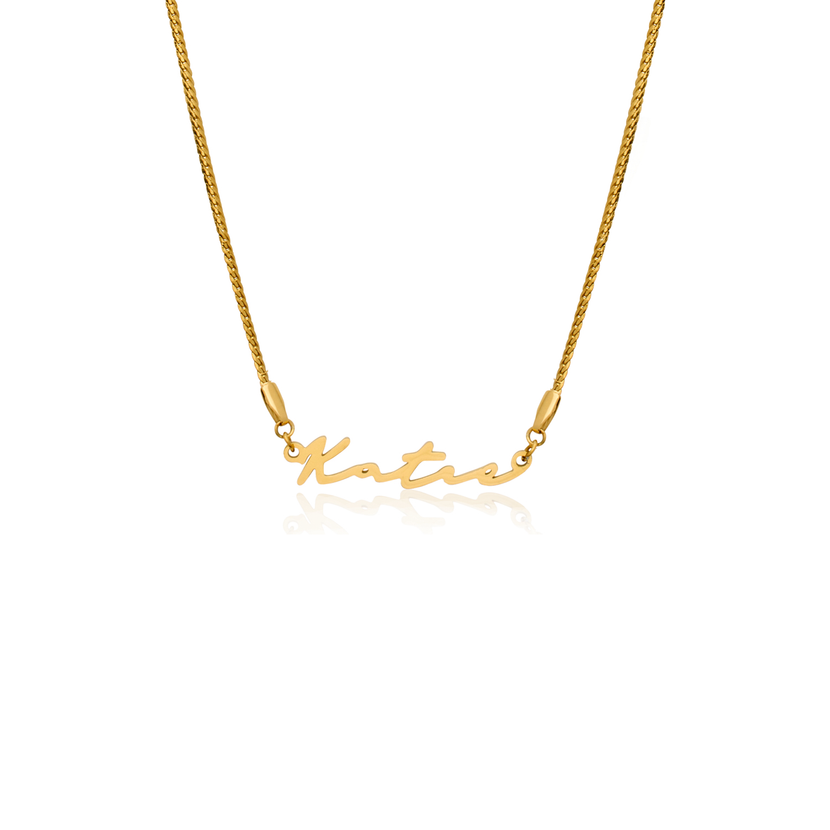 Signature Name Necklace (Gold) (Copy)