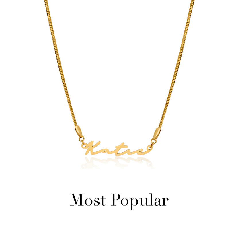 Signature Name Necklace (Gold) (Copy)