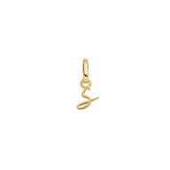 Stacey's Stories Script Initial Pendant (Gold)
