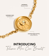 Talisman Moon Coin Bracelet (Gold)