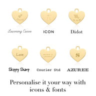 Toggle Heart Necklace (Gold) - flow test