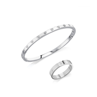 Crystal Heart Set (Silver)