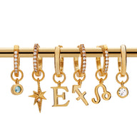 Sterling Silver Starburst Ear Bundle (Gold)