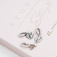 Stacey's Stories Doodle Heart Pendant (Silver)