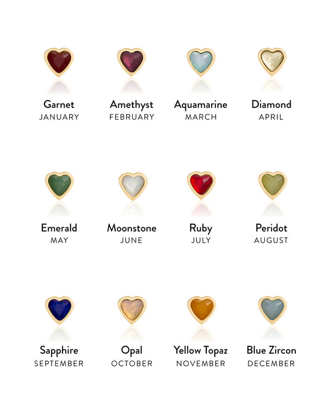 Birthstone Name Necklace (Gold)