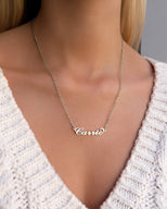Carrie Name Necklace (Silver)