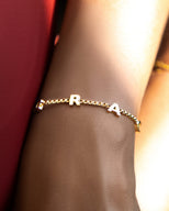 Custom Name Bracelet (Gold) - test for new charms