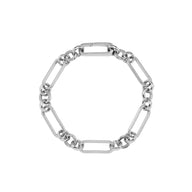 Figaro Chain Bracelet (Silver)