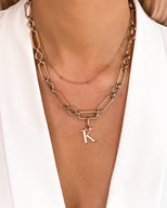 Figaro Chain Necklace (Rose Gold)
