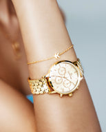 Gold Pearl Link Nueva 40 Watch