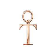 Metal Letter Key Ring (Rose Gold)