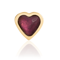 Mini Heart Birthstone Ring (Gold)