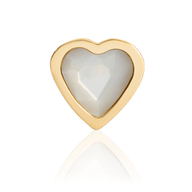 Mini Heart Birthstone Ring (Gold)