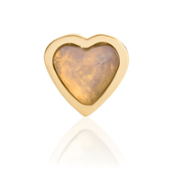 Mini Heart Birthstone Ring (Gold)