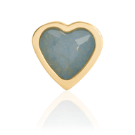 Mini Heart Birthstone Ring (Gold)