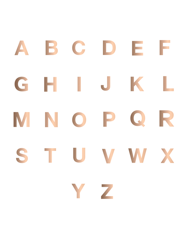 Initial Gift Set (Rose Gold)