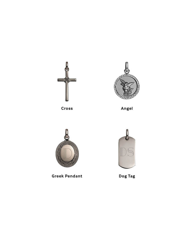 Rope Chain Necklace 20 in (Gun Silver)