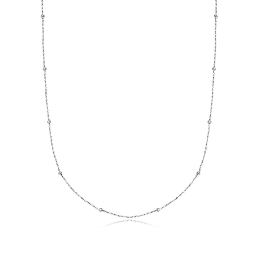 Sphere Chain Necklace 20 in (Silver)