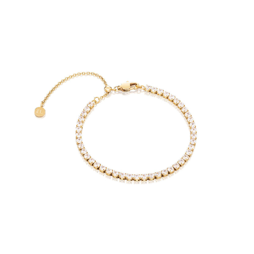 Mini Tennis Chain Bracelet (Gold)