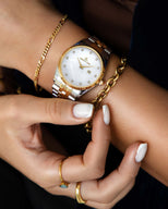 Belgravia 36mm Pearl & Crystal Link Watch