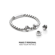 Men's Element Box Chain Bracelet (Silver)