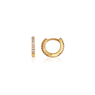 Moon and Back Moon Huggie Earring Bundle (Gold)