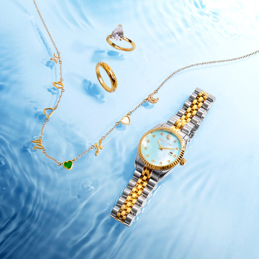 Moon and Back Ring (Gold)