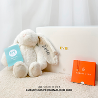 New Baby & Mum Gift Set - Mini Letter Sphere Chain Necklace (Gold)