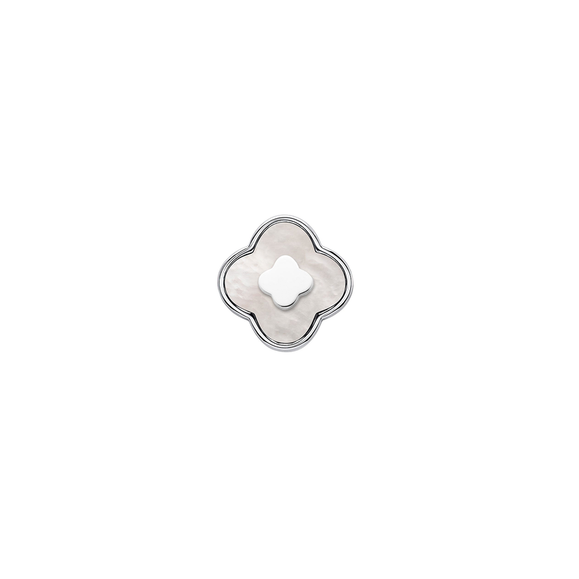 Pearl Clover Charms (Silver) - Clover