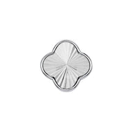 Textured Clover Charms (Silver) - Plain Clover