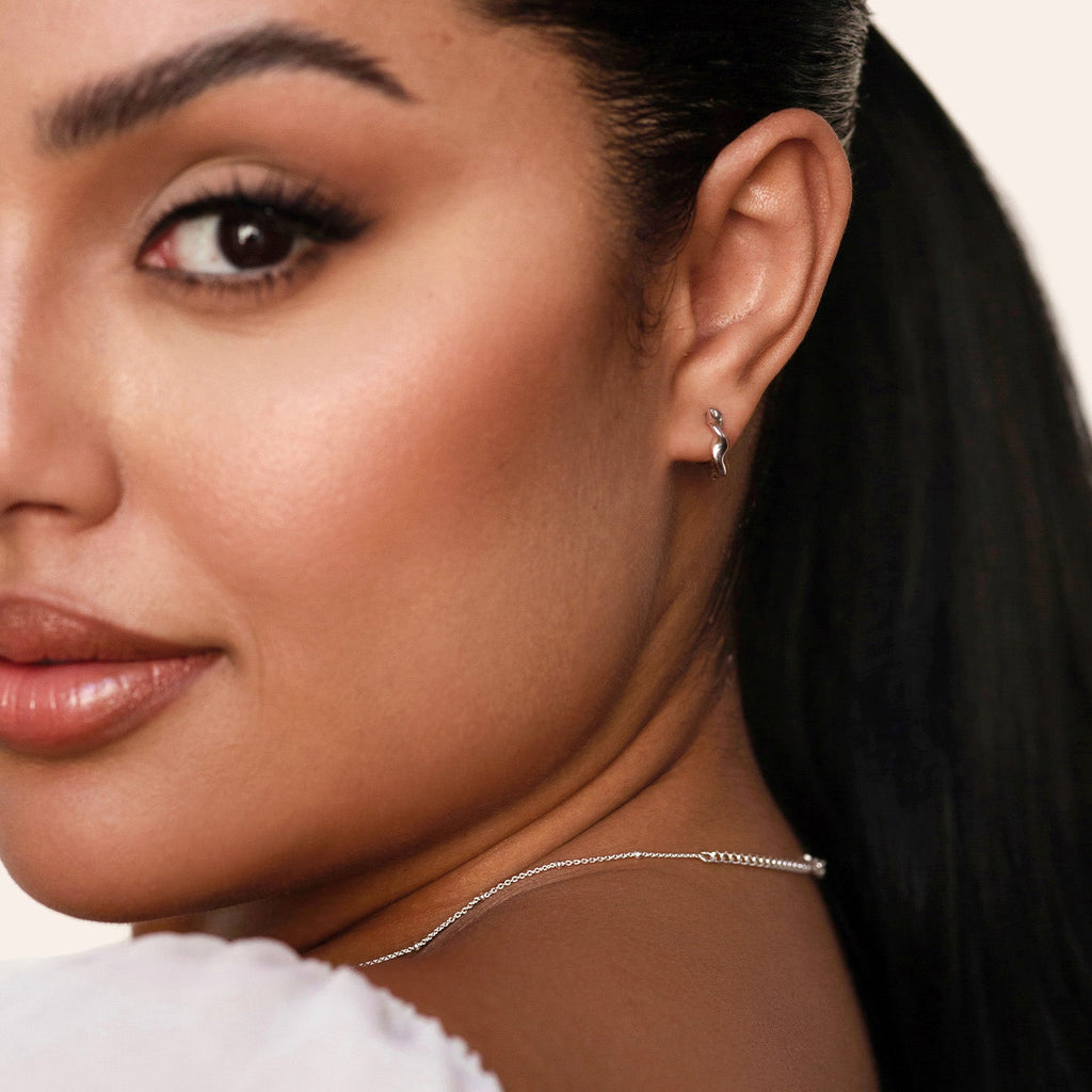 Small Silver Hoop Earrings