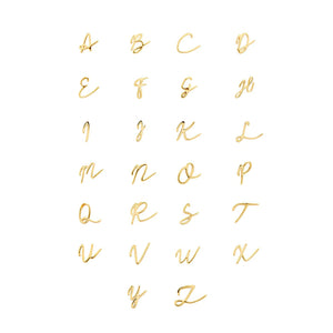 Made Mine Charms - Script Initial Charms (Gold)