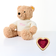 Steiff Teddy Bear & Birthstone Bracelet Bundle (Gold)
