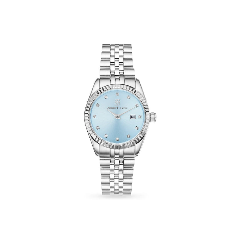 Silver Link Blue Belgravia 30 Watch