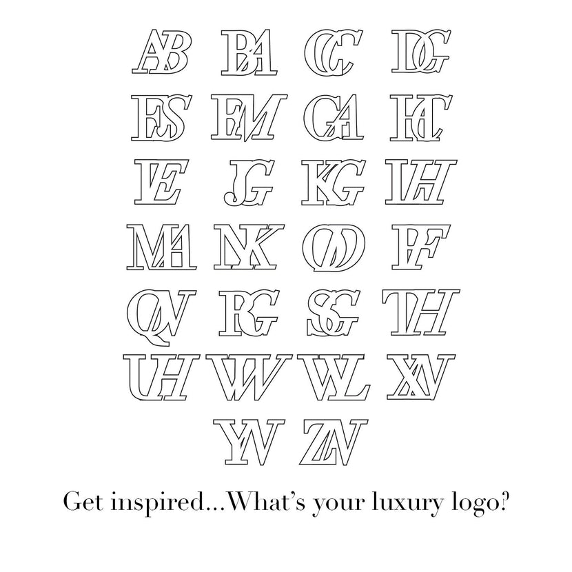 Mini Double Initial Bracelet (Gold)