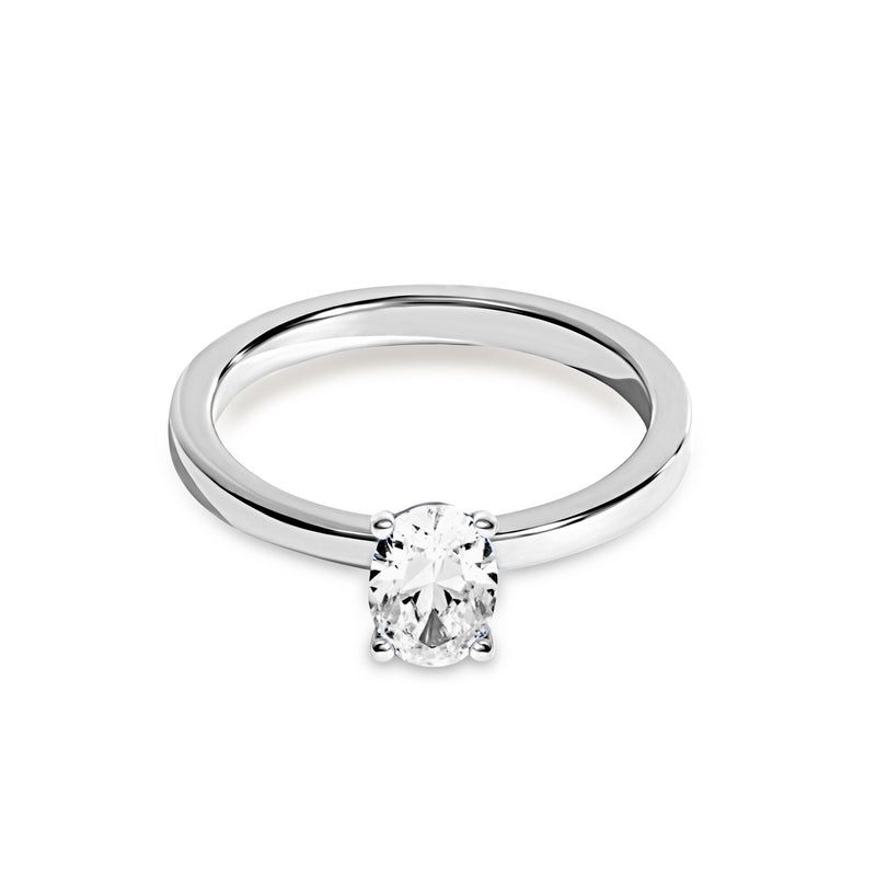 Oval Ring & Wishbone Stacking Set (Silver)