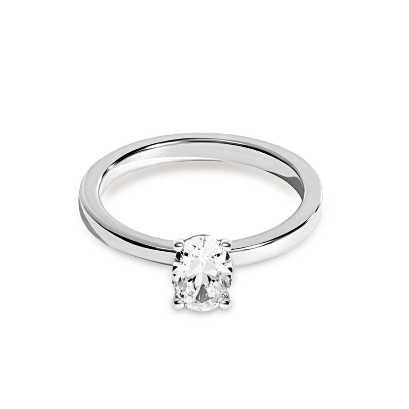 Oval Ring & Wishbone Stacking Set (Silver)