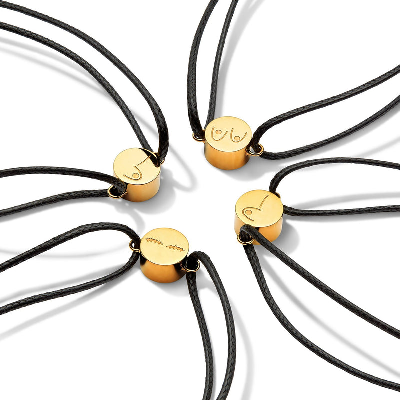 CoppaFeel! Charms for Charity Bracelet (Gold)