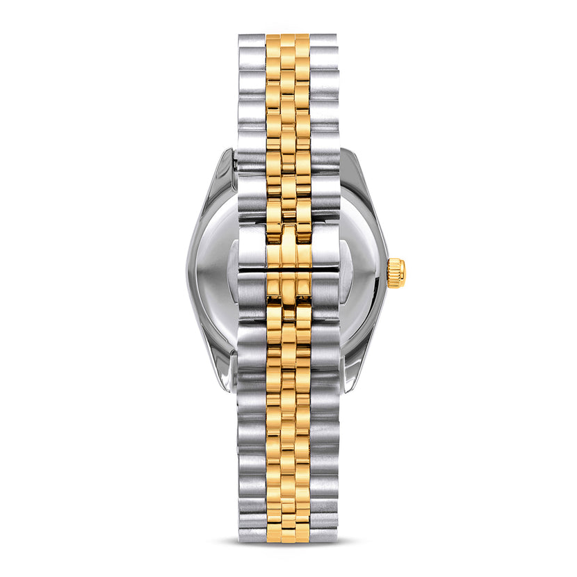 Mini Two Tone Emerald Link Belgravia 30 Watch