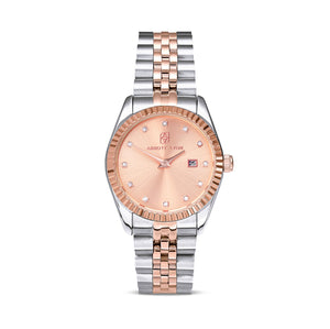 Mini Two Tone Blush Link Belgravia 30 Watch