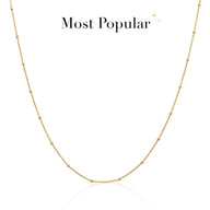 Sphere Chain Bracelet (Gold) - chain lengths test