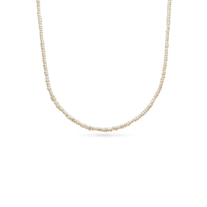 Layering Mini Pearl Beaded Chain Necklace (Gold)