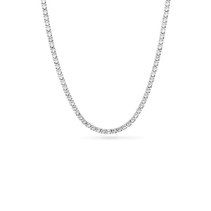 Tennis Necklace (Silver)