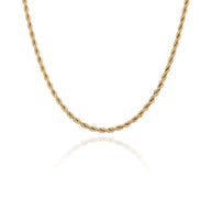 Layering Small Rope Chain Necklace (Gold)