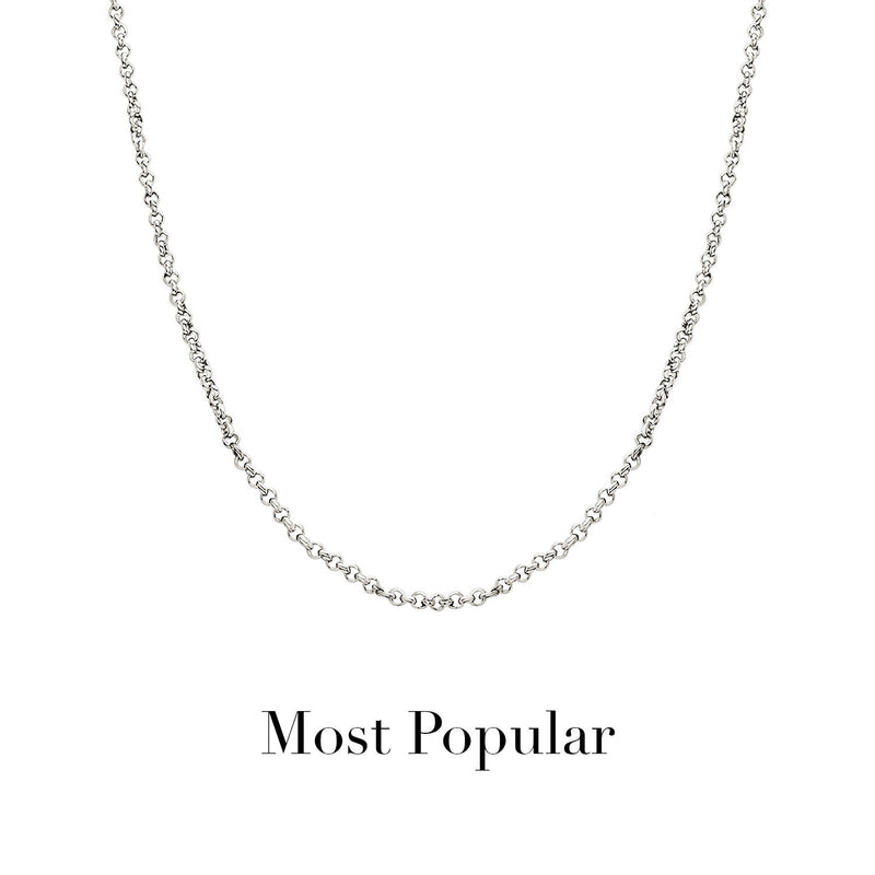 Layering Box Chain Necklace (Silver)