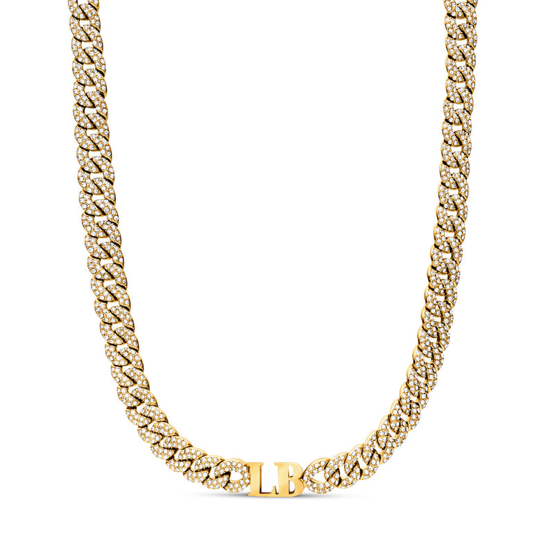 Gala Pavé Initial Choker (Gold)